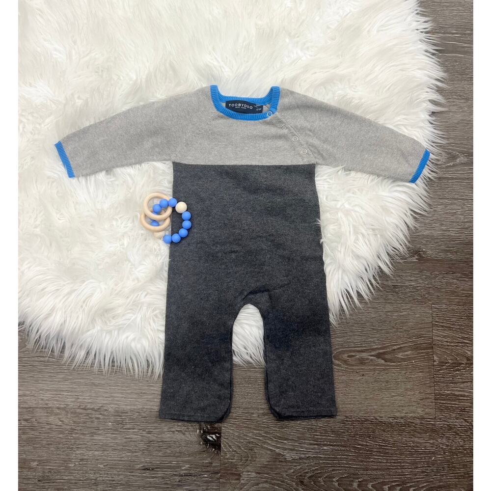 Toobydoo Jacob Cotton Cashmere Jumpsuit 6/12month